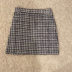 Loft Blue and White Skirt